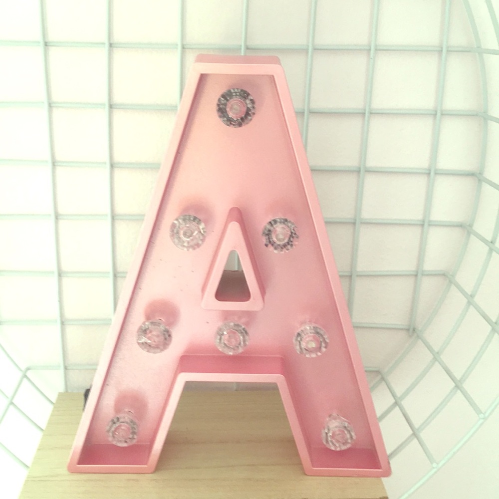 Light up letter A